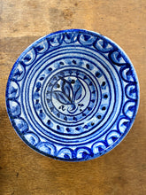 Load image into Gallery viewer, Blue and white rustic Portuguese hand painted bowl by Porches