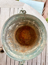 Load image into Gallery viewer, Vintage sea green vintage bucket