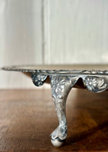Load image into Gallery viewer, Circular engraved drinks tray with three ball and claw legs
