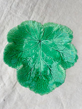 Load image into Gallery viewer, Antique Wedgwood green leaf dish