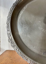 Load image into Gallery viewer, Circular engraved drinks tray with three ball and claw legs