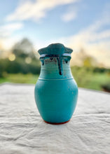 Load image into Gallery viewer, Turquoise studio pottery jug by Paul Cartledge, Oz Street Pottery