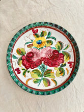 Load image into Gallery viewer, Large Italian sgraffito floral wall plate