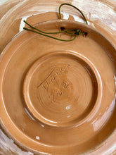 Load image into Gallery viewer, Large Italian sgraffito floral wall plate