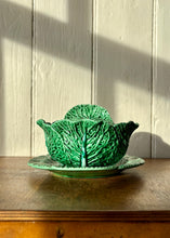 Load image into Gallery viewer, An early Bordallo Pinheiro cabbage ware lidded tureen and plate