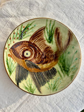 Load image into Gallery viewer, Large Spanish terracotta dish or wall plate with fish