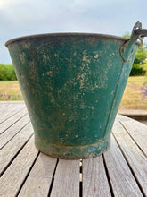 Load image into Gallery viewer, Vintage sea green vintage bucket