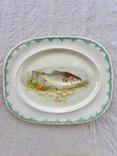 Load image into Gallery viewer, Woods Ivory Ware fish platter and set of six plates