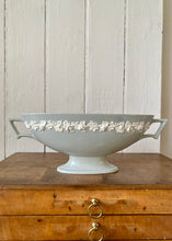 Load image into Gallery viewer, Large Wedgwood Queen's Ware mantle vase in pale grey