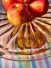 Load image into Gallery viewer, A pair of 'box-fresh' candy striped single sheets (seen here as tablecloth)