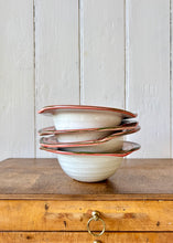 Load image into Gallery viewer, A set of four bowls hand thrown and decorated
