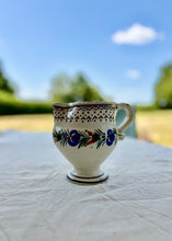 Load image into Gallery viewer, French sponge ware and hand painted footed jug