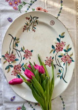 Load image into Gallery viewer, Large antique pink cherry blossom sharing platter