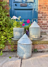 Load image into Gallery viewer, Eltex vintage galvanised steel poultry drinkers / garden planters