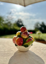 Load image into Gallery viewer, Majolica fruit basket piled high