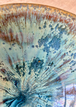 Load image into Gallery viewer, Blue glazed studio pottery bowl