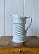 Load image into Gallery viewer, Large white glazed Portmeirion commemorative jug or pitcher