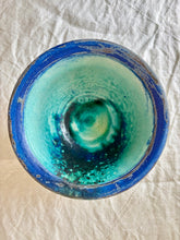 Load image into Gallery viewer, Studio pottery blue and turquoise bowl
