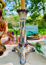 Load image into Gallery viewer, Antique French Faience candlestick