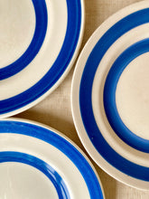 Load image into Gallery viewer, Blue and white striped side plates