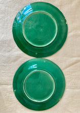 Load image into Gallery viewer, Strawberry leaf green plate with stippled background