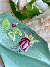 Load image into Gallery viewer, Royal Winton Fuchsia dish in green
