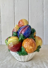 Load image into Gallery viewer, Majolica fruit basket piled high
