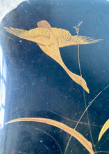 Load image into Gallery viewer, Black box with gilt oriental-inspired decoration