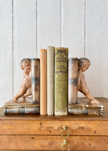Load image into Gallery viewer, A rare pair of antique bronzed plaster bookends