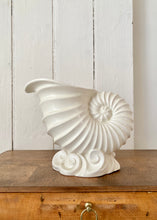 Load image into Gallery viewer, Beswick Nautilus Shell Art Deco creamy white vase