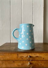 Load image into Gallery viewer, Vintage Laura Ashley Home pastel blue polka dot jug