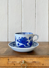 Load image into Gallery viewer, Large 'Blue Butterfly' cup and saucer by Adams