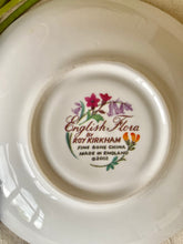 Load image into Gallery viewer, English Flora bone china breakfast cup and saucer