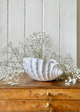 Load image into Gallery viewer, Lustre ware white shell vase