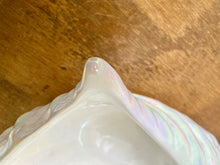 Load image into Gallery viewer, Lustre ware white shell vase
