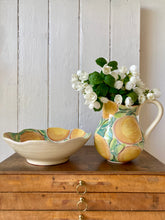 Load image into Gallery viewer, Large hand painted 'oranges' bowl and jug