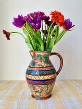 Load image into Gallery viewer, Antique hand thrown and decorated jug