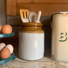 Load image into Gallery viewer, Large stoneware storage jar