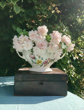 Load image into Gallery viewer, Royal Winton Magnolia mantle vase with original china frog