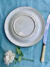 Load image into Gallery viewer, Antique floral, green and gilt edged cake or bread plate