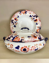 Load image into Gallery viewer, Antique Keeling & Co. Tokio Losol Ware large circular serving dish/tureen with lid