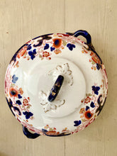 Load image into Gallery viewer, Antique Keeling & Co. Tokio Losol Ware large circular serving dish/tureen with lid