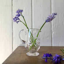 Load image into Gallery viewer, Small cut crystal footed glass jug