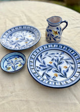 Load image into Gallery viewer, Four piece set of floral hand painted plates and jug by Porches
