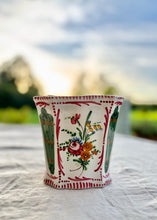 Load image into Gallery viewer, Italian hand painted floral planter
