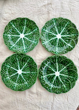 Load image into Gallery viewer, Set of four cabbage ware salad/starter/side plates
