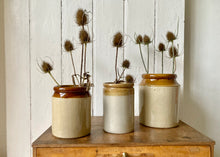 Load image into Gallery viewer, Medium stoneware storage jar
