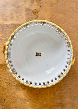 Load image into Gallery viewer, French faience decorative bowl with reticulated rim
