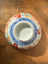 Load image into Gallery viewer, Vibrant hand decorated oriental bowl with scalloped rim
