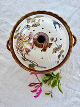 Load image into Gallery viewer, Victorian drainer dish with honeysuckle and swallows
